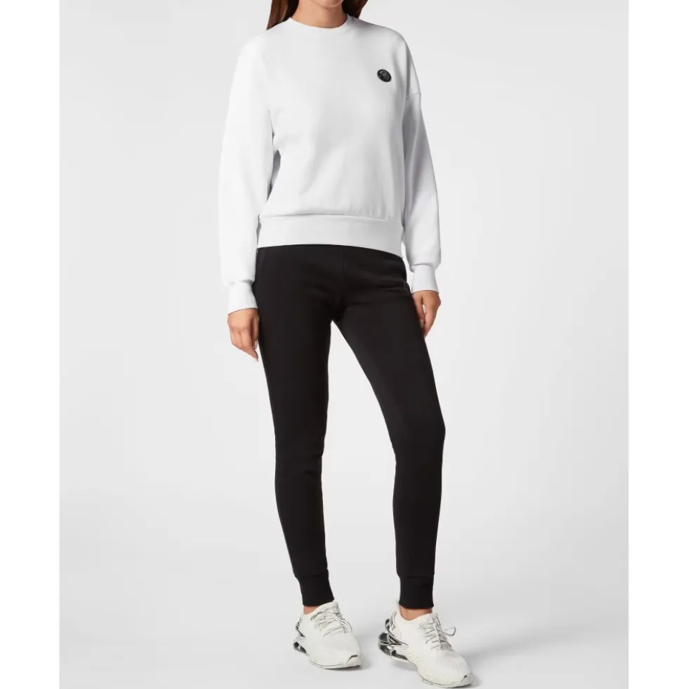 Cropped Sweatshirt LS Glitter