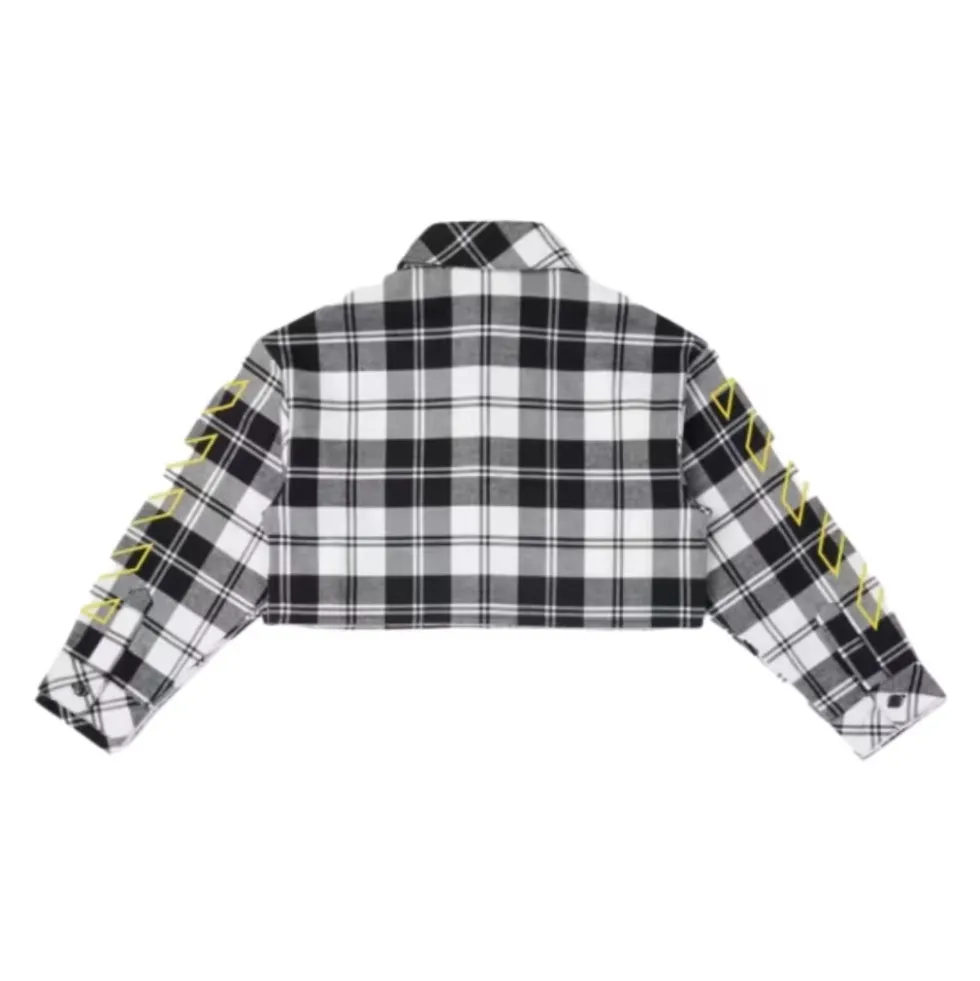 Cropped Ternet Skjorte
