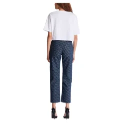 Cropped T-shirt med print