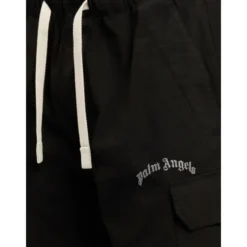 Curved Logo Loose Cargo Shorts