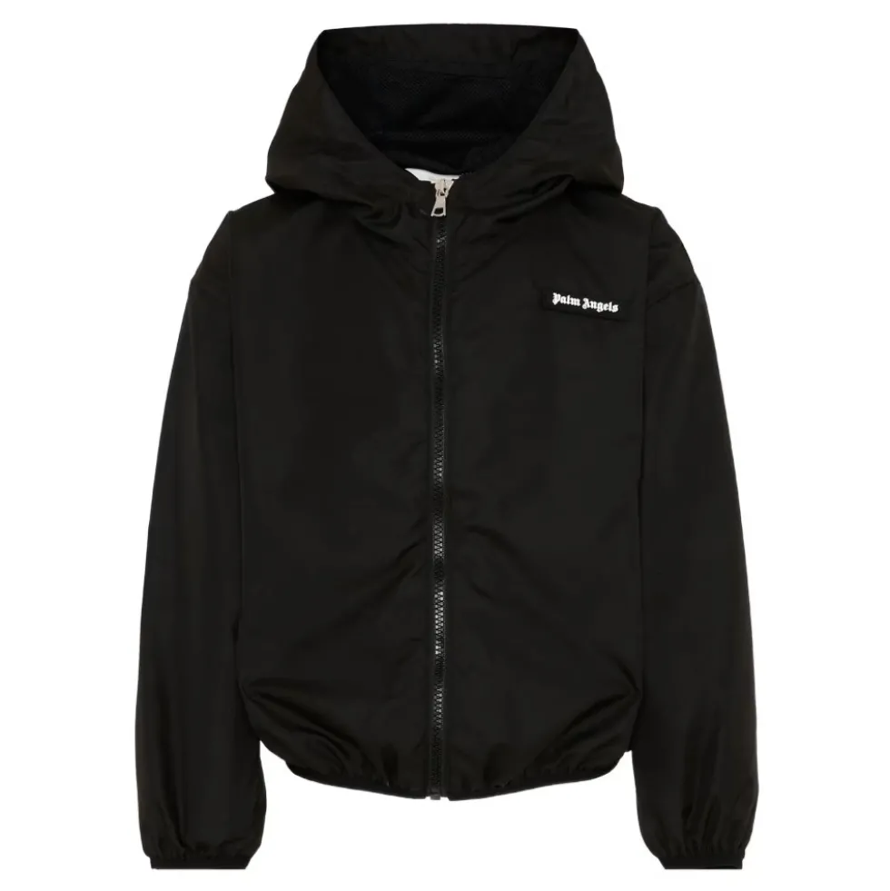 Curved Logo Windbreaker Jakke