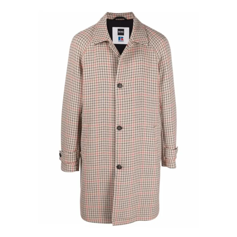 Dejam Houndstooth Coat Knaplukning Logo