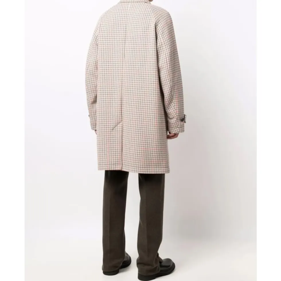Dejam Houndstooth Coat Knaplukning Logo