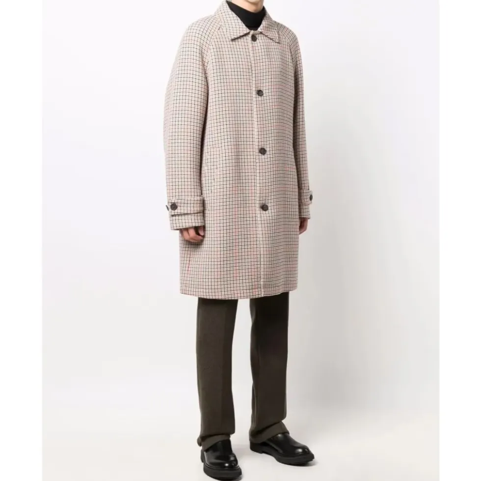 Dejam Houndstooth Coat Knaplukning Logo