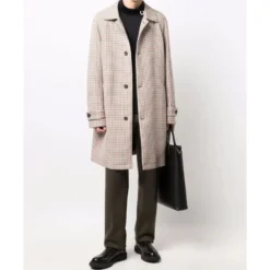 Dejam Houndstooth Coat Knaplukning Logo