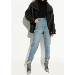 Denim ankelstøvler med hæle