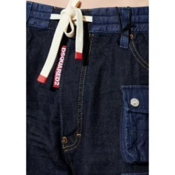 Denim Cargo Shorts