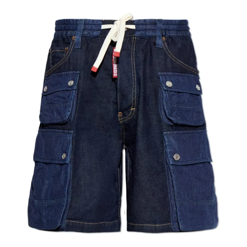Denim Cargo Shorts
