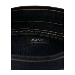 Denim Læder Tote Taske