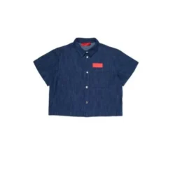 Denimskjorte med logo