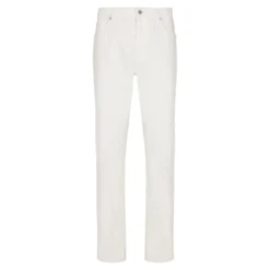 Denim straight-cut jeans