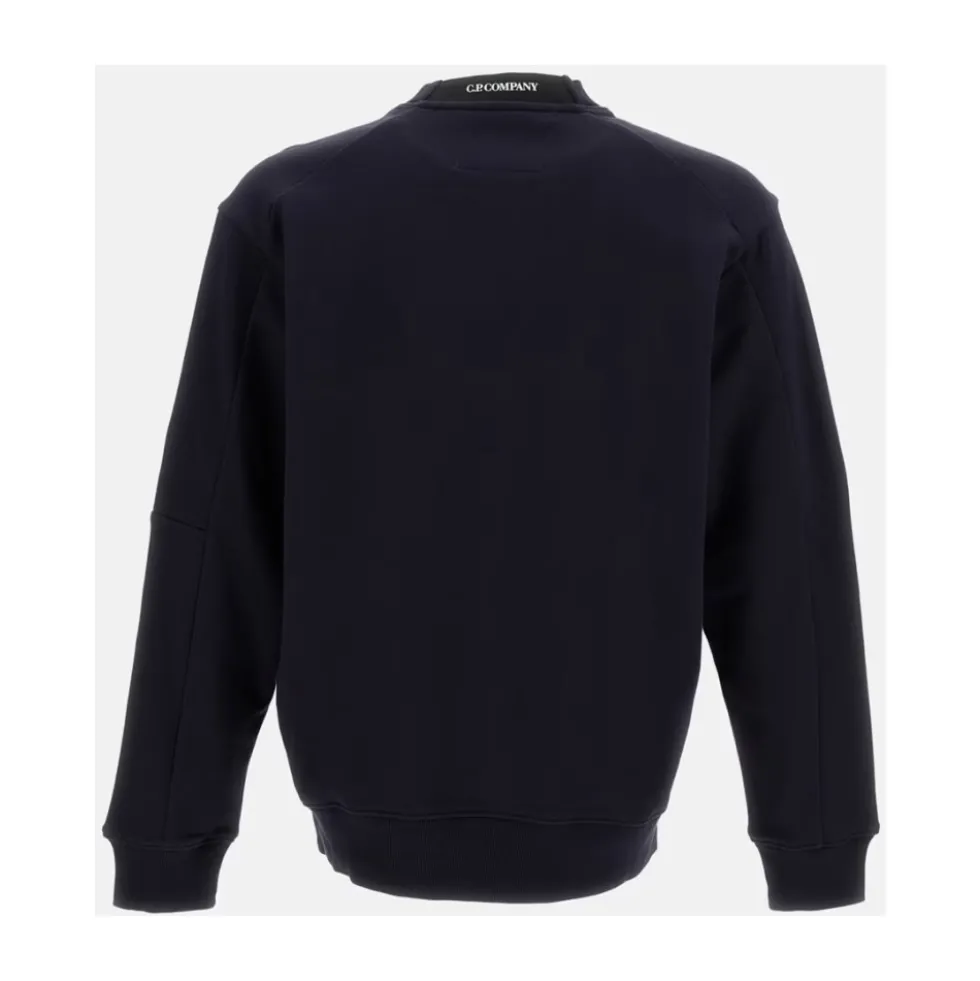 Diagonal Raised Fleece Crewneck Lens Sweatshirt