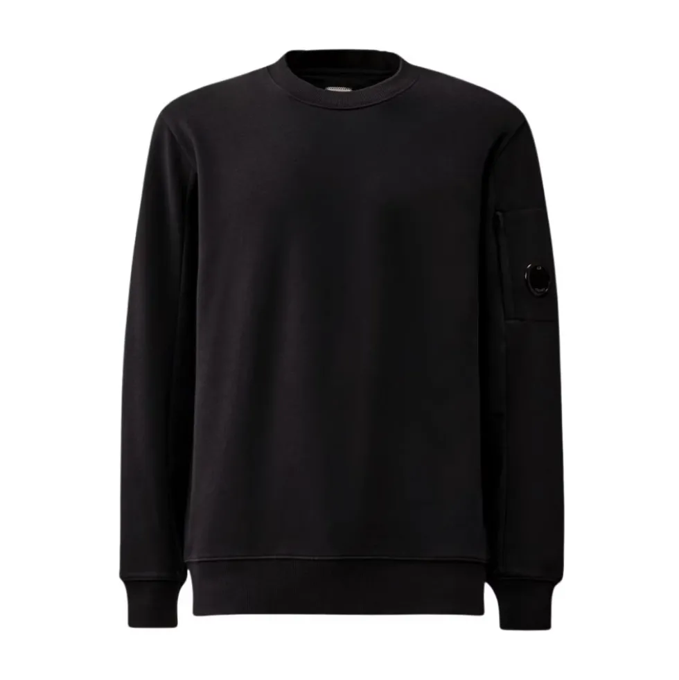 Diagonal Raised Fleece Crewneck Lens Sweatshirt