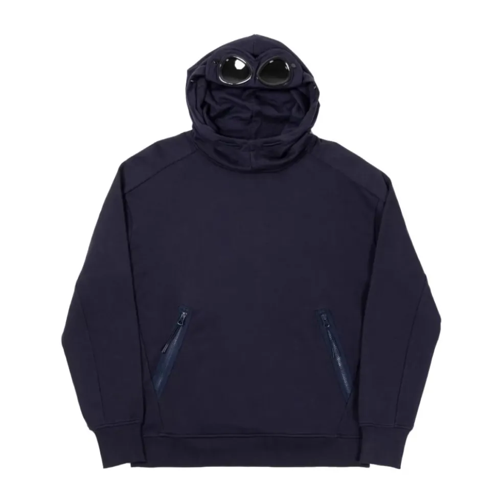 Diagonal Raised Fleece Goggle Hoodie