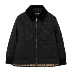 Diamond-Quilted Jakke