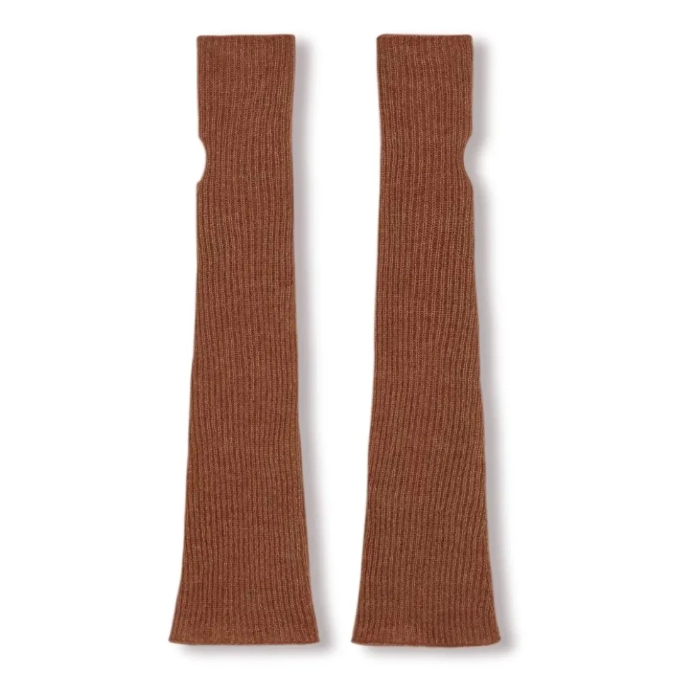 Diandra, baby alpaca, cashmere og silke burgunder armvarmere