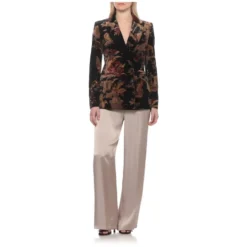 Dobbeltspent fløyelsblazer