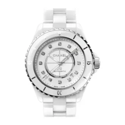 Donna - H5704 - Chanel J12 Quartz 33 Mm - Hvid urskive + Diamanter