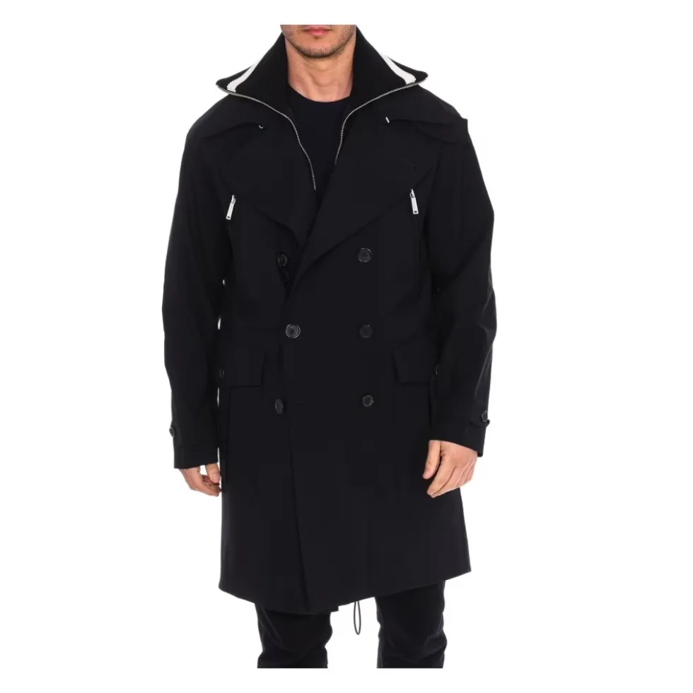 Double Layer Trench Coat
