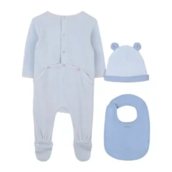 Elefantprint Beanie og Bib Sæt