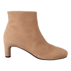 Elegant Beige Læderstøvler