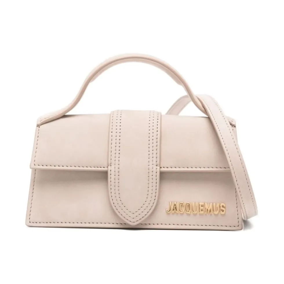 Elegant Beige Tasker med Guld Logo