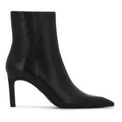 Elegante stiletstøvler med hæle i glat læder