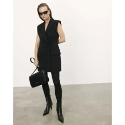 Elegante stiletstøvler med hæle i glat læder