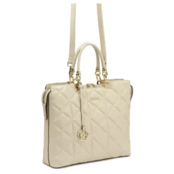 Elegant quiltet lædertaske