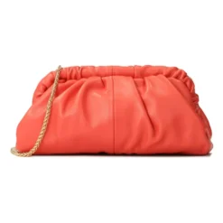 Elegant taskeclutch med blød udskæring