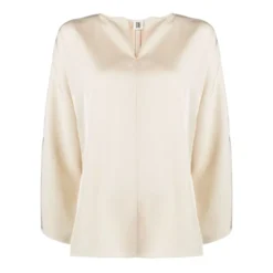 Elegant Vanilla Cream Bluse