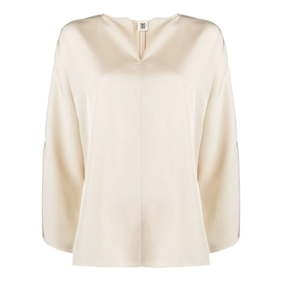 Elegant Vanilla Cream Bluse