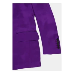 Elektrisk Lilla Satin Blazer