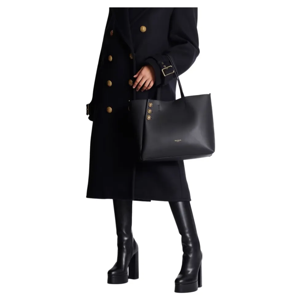 Emblème Læder Tote Bag