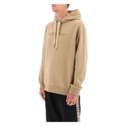 Embossed Logo Cotton Hoodie