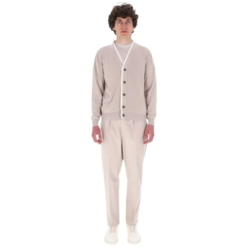 English Rib Cotton Cardigan