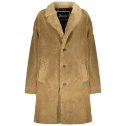 Faux Fur Lapel Krave Frakke