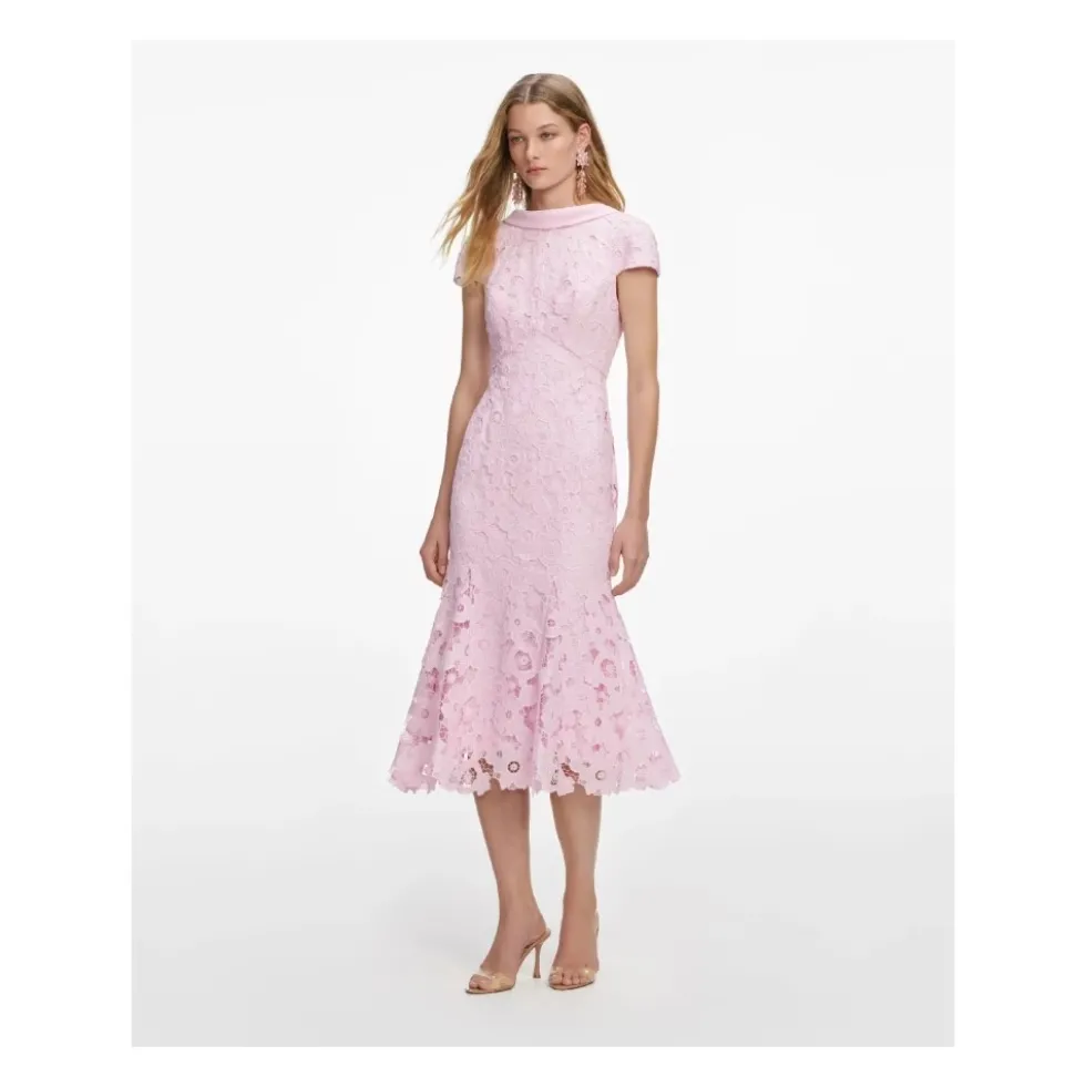 Fine Lace Midi Dress