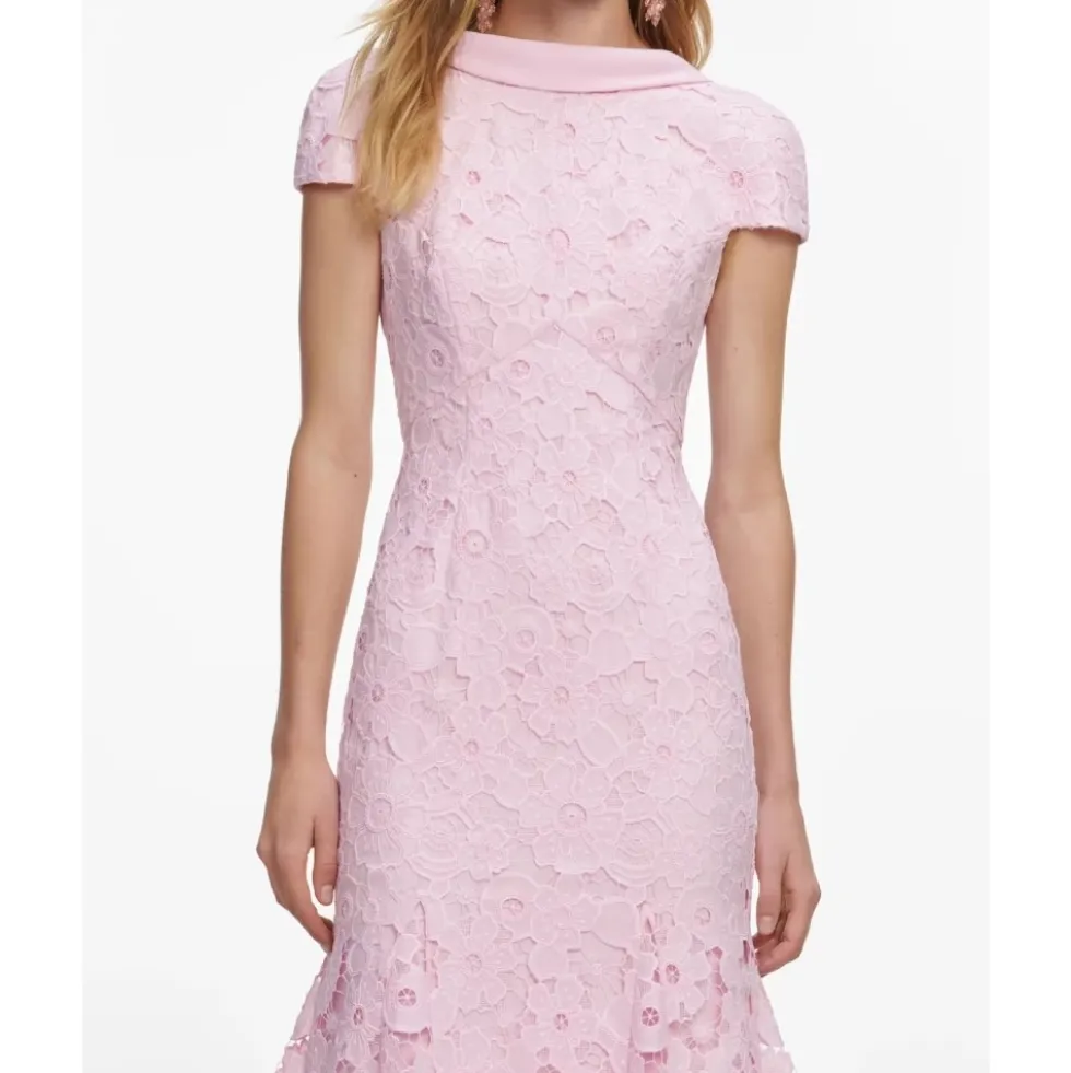 Fine Lace Midi Dress