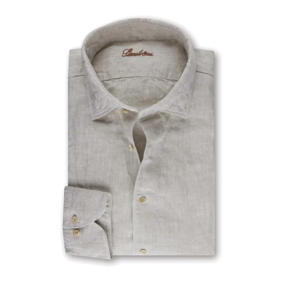 Fitted Body Linen Shirt
