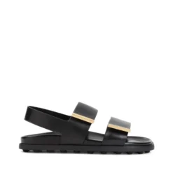 Flad Dobbelt Rem Sandal