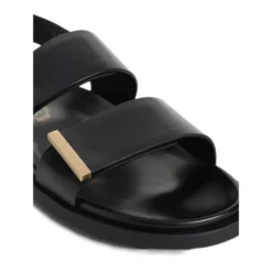 Flad Dobbelt Rem Sandal