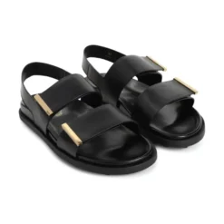 Flad Dobbelt Rem Sandal