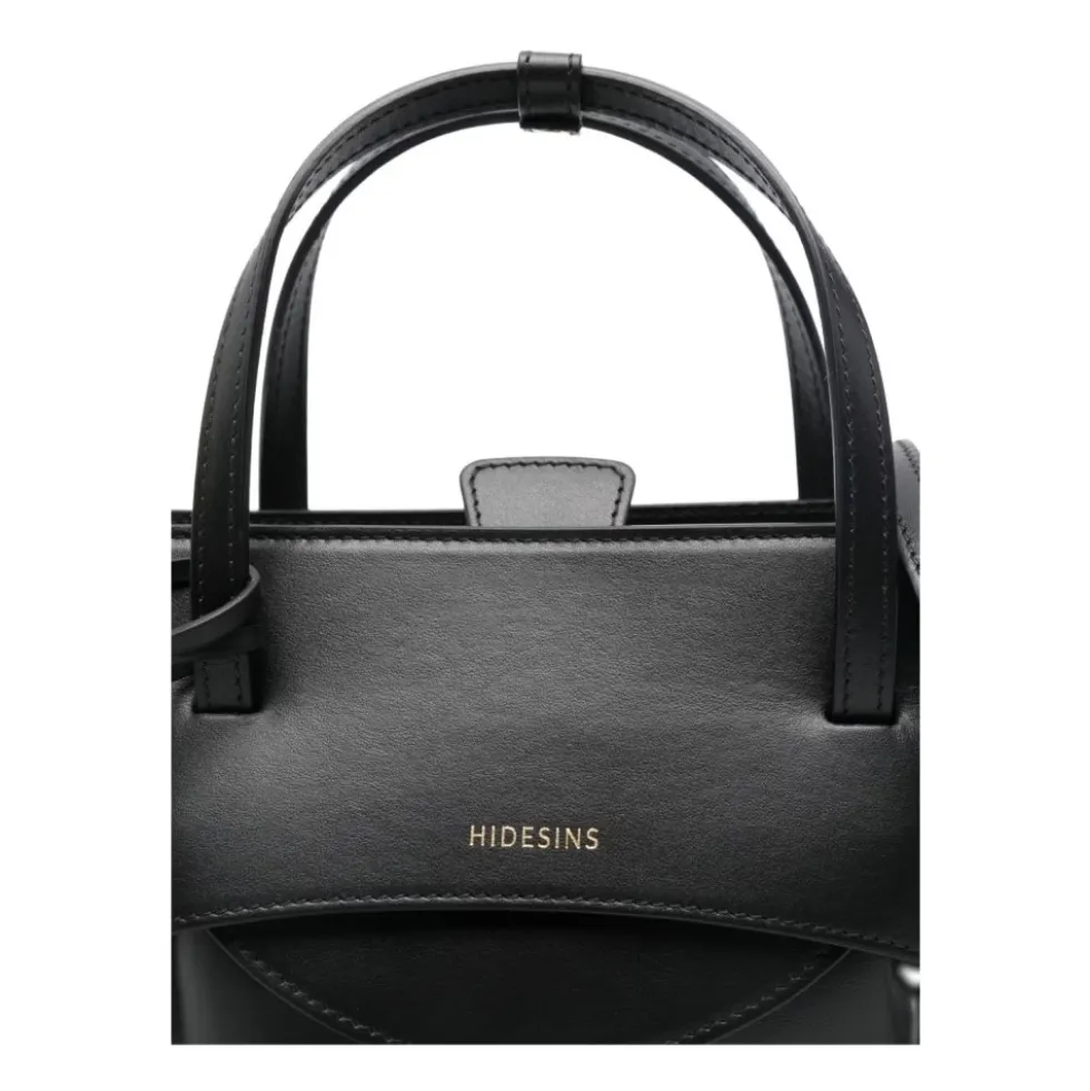 Flap Small Leather Tote Bag