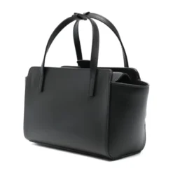 Flap Small Leather Tote Bag