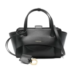 Flap Small Leather Tote Bag
