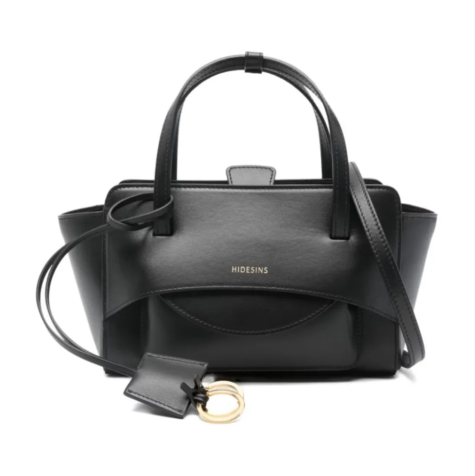 Flap Small Leather Tote Bag