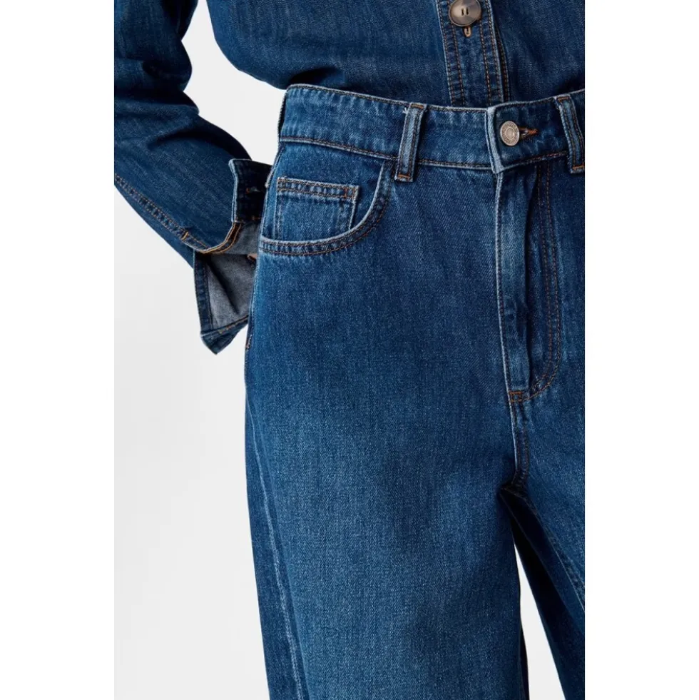 Flared Jeans med høj talje