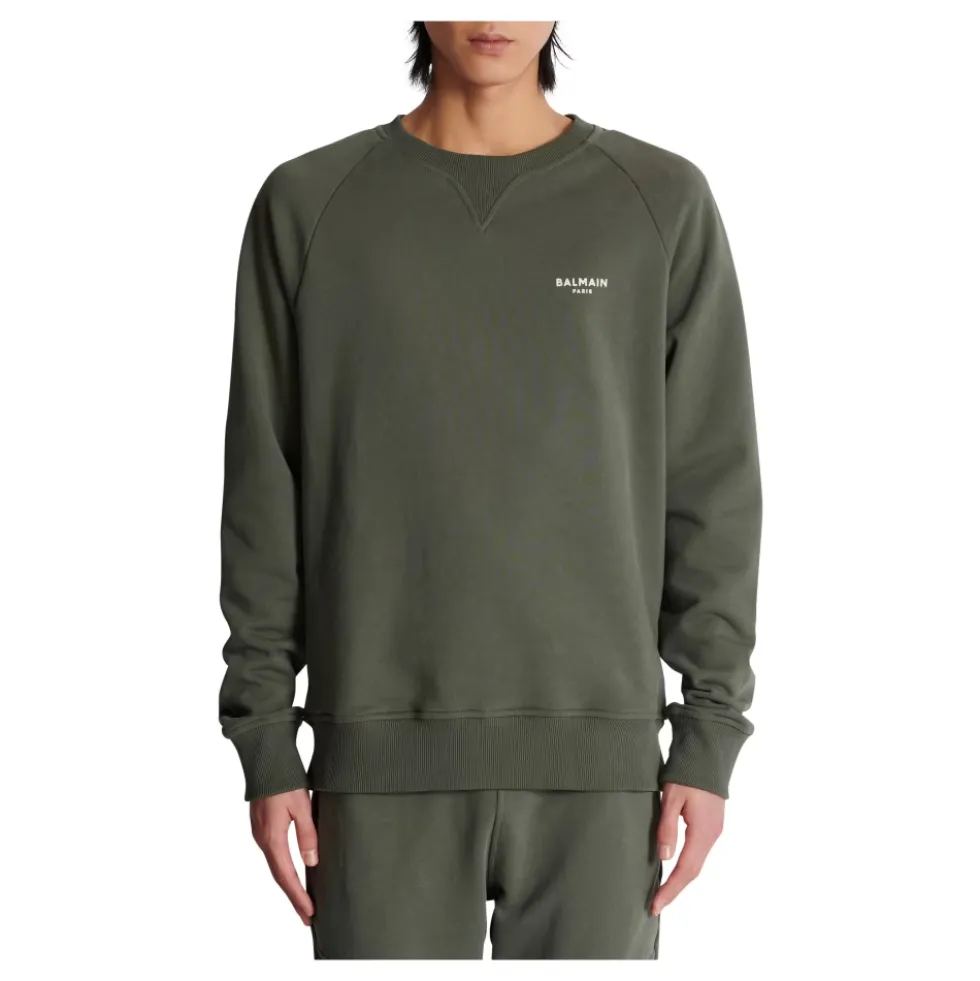 Flocked sweatshirt