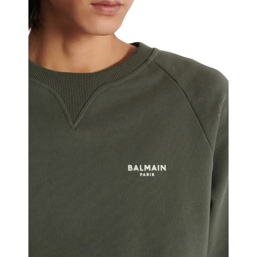 Flocked sweatshirt